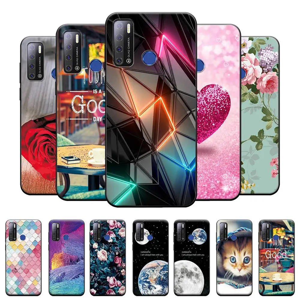 Силиконовый чехол для телефона Tecno Power 4, матовая задняя крышка для Tecno Power 4, защитный бампер, чехлы