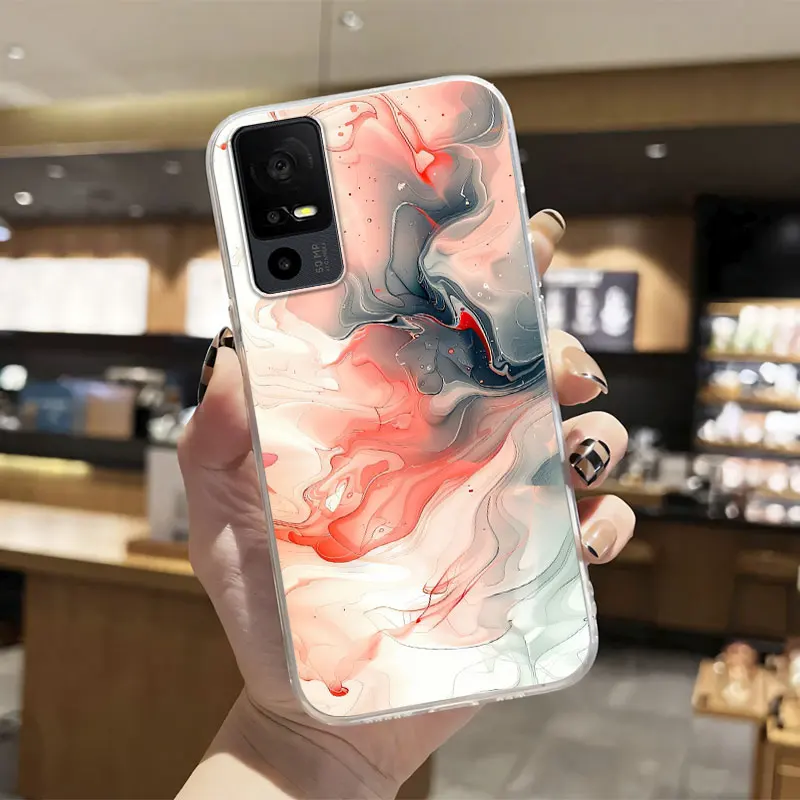 Luxury Transparent Silicone Shockproof Phone Case