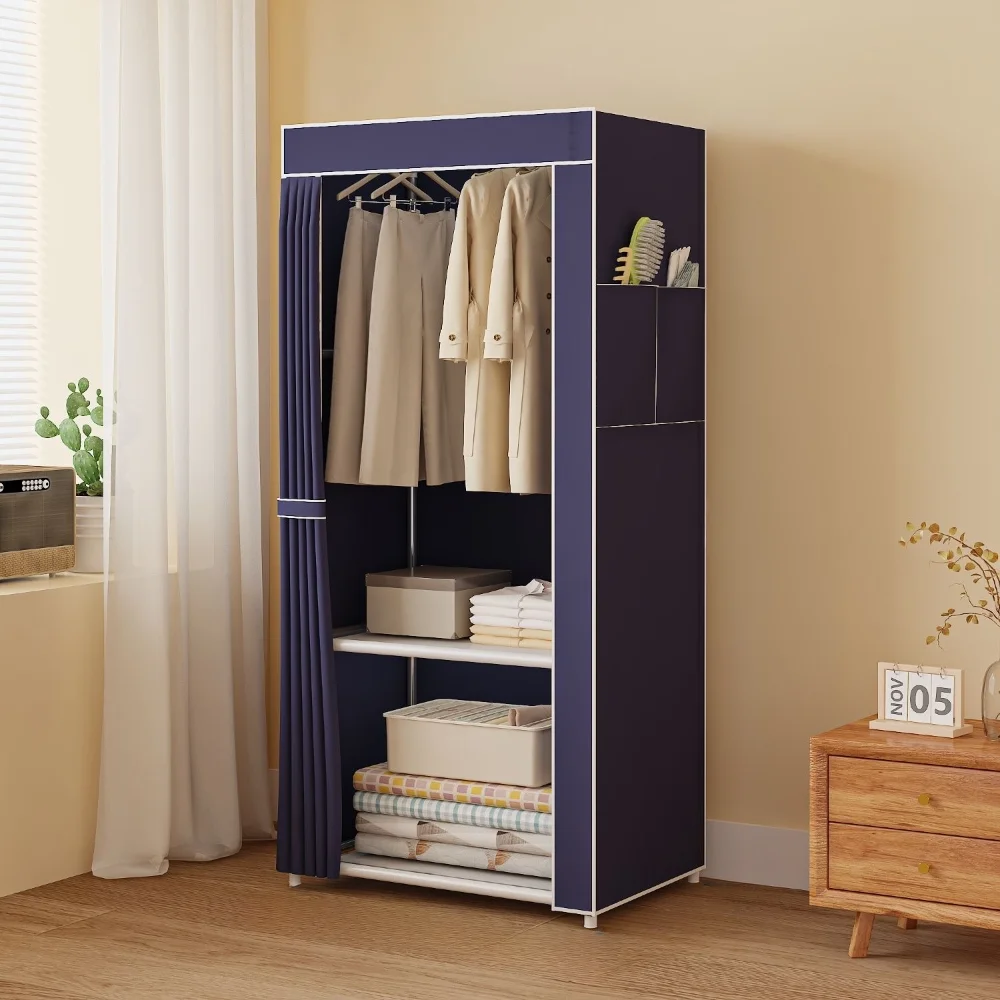 Minimalism Fabric Wardrobe DustProof Storage Clothing Cabinet EasyTo Install Multi-layer Design Closet Organizer cloth wardrobe,fabric wardrobe