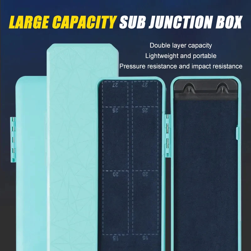 

High Quality 1PC Mini Cable Box Simple Fishing Competitive Fishing Hook Storage Box Wild Fishing Black Pit