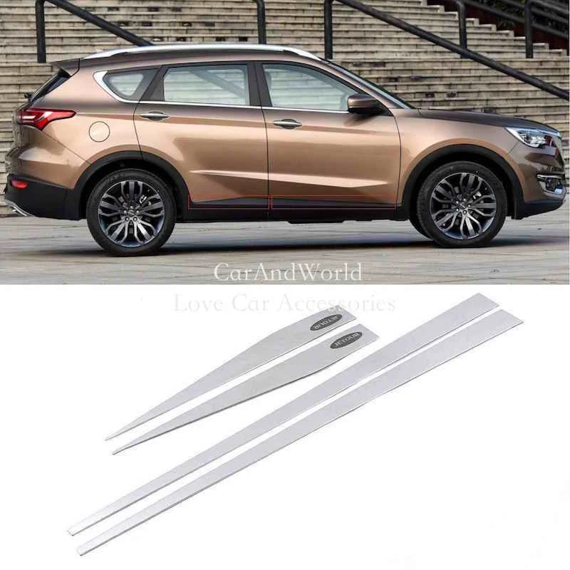 Stainless Steel Car Side Door Body Edge Guard Protector Strips Frame