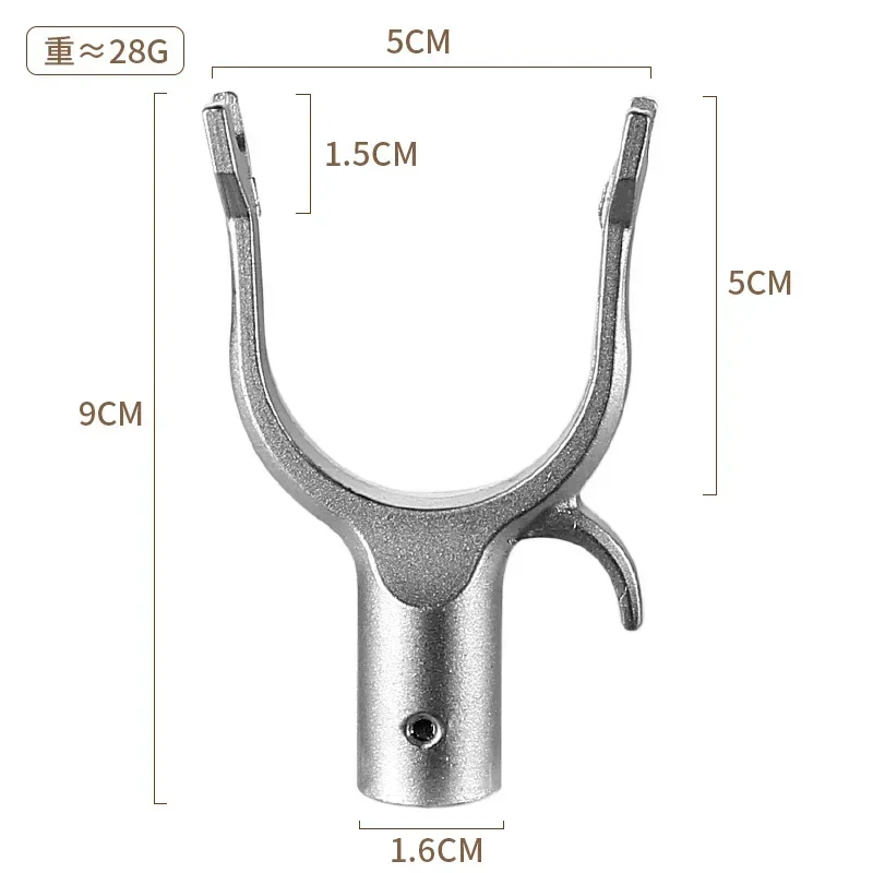 1pcs Aluminium Alloy 3 Colors Clothes Rack Durable Home Accessories Laundry Hanging Fork Portable Clothes Airing Fork Support