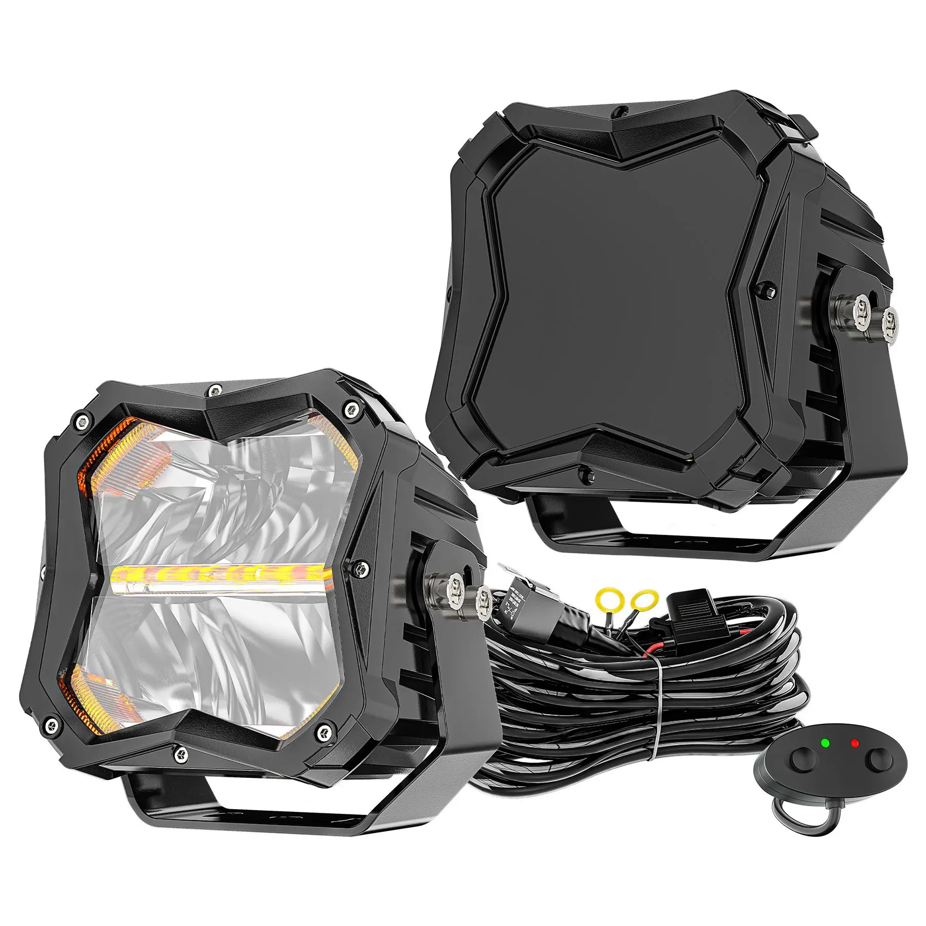 5inch Additional LED Headlights Work Light Bar Daytime LED Work 6000K Spot Comb