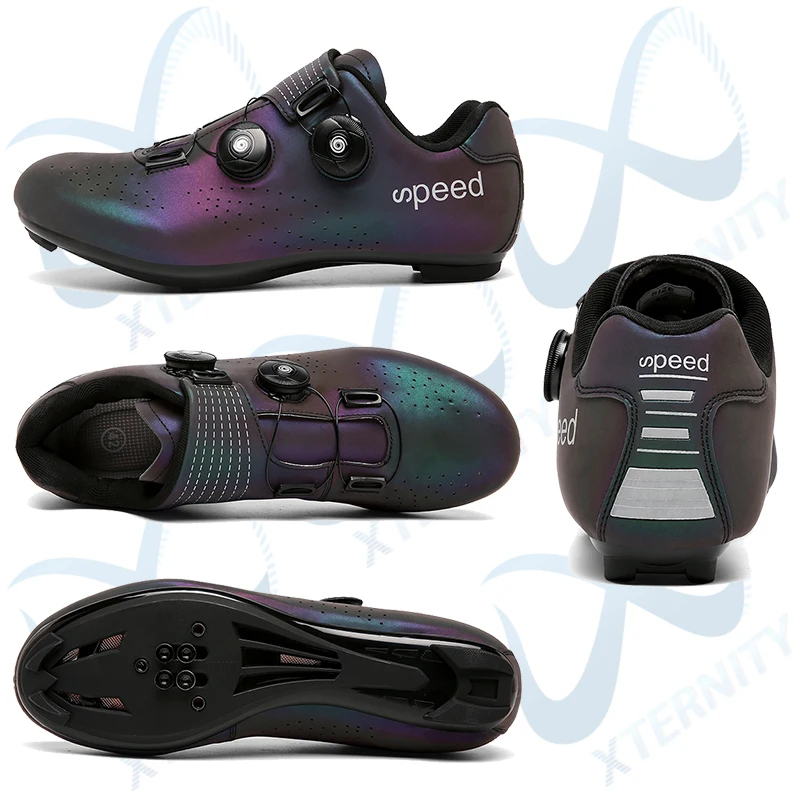 Cycling Shoes Double Buckles Ultralight MTB Luminous Road Bike Self-Locking Bicycle Cleat Professional Men cycling shoes