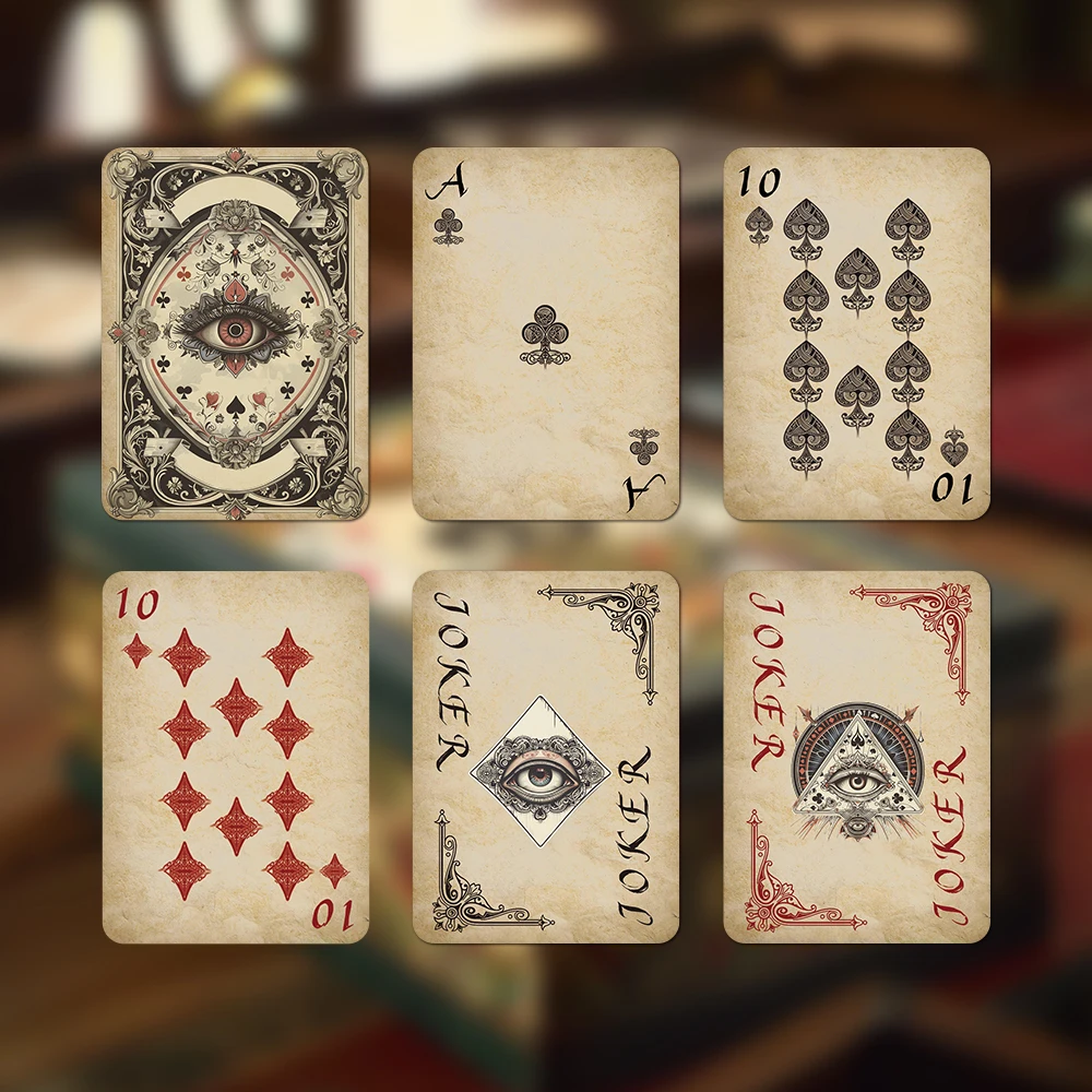 1/2pcs Vintage Playing Cards, Vintage Board Game Playing Cards, Cool Style, Game Party, Table Games