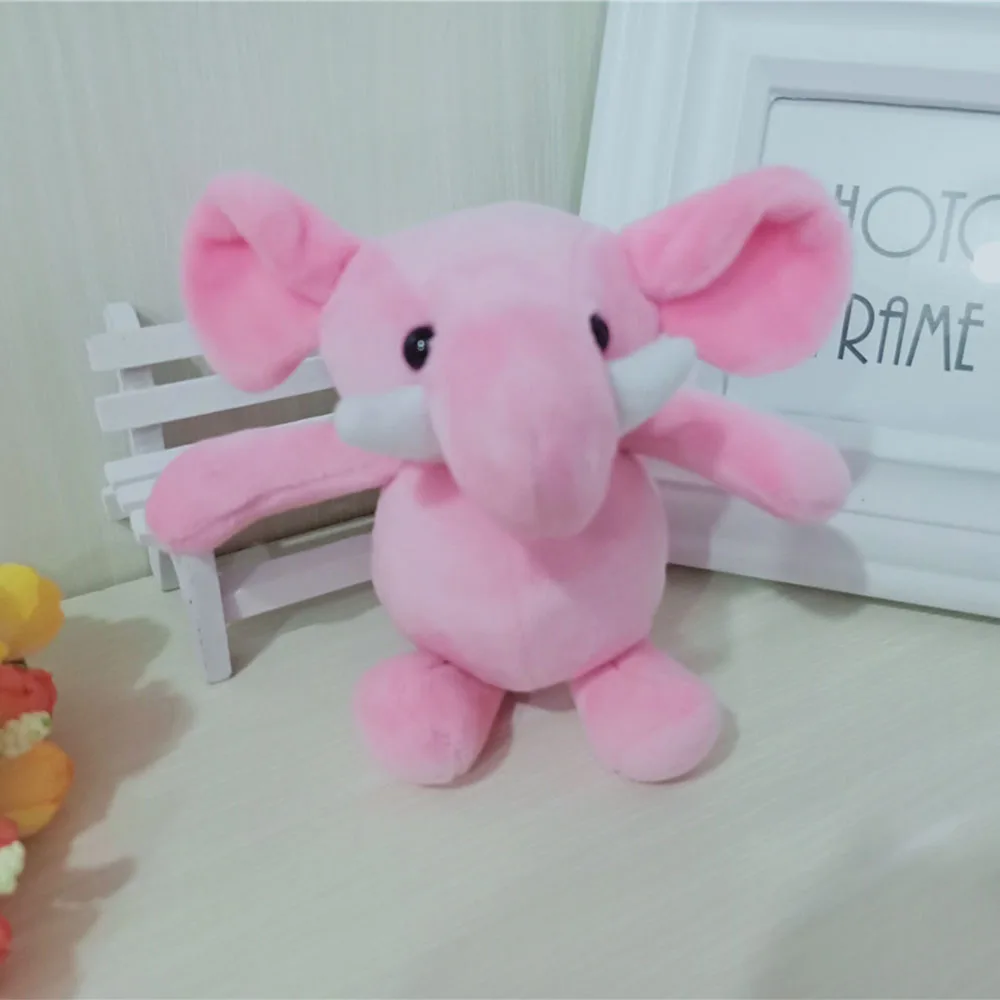 12cm Kawaii 코끼리 플러시 장난감 부드러운 플러시 키 체인 펜던트 가방 장식 귀여운 인형 인형 액세서리 선물 여자 아이들을위한