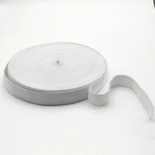  Sewing rubber belt nylon elastic thread of clothes trousers skirts spandex elastic belt 5 sizes 0.6-5cm, white elas belt 