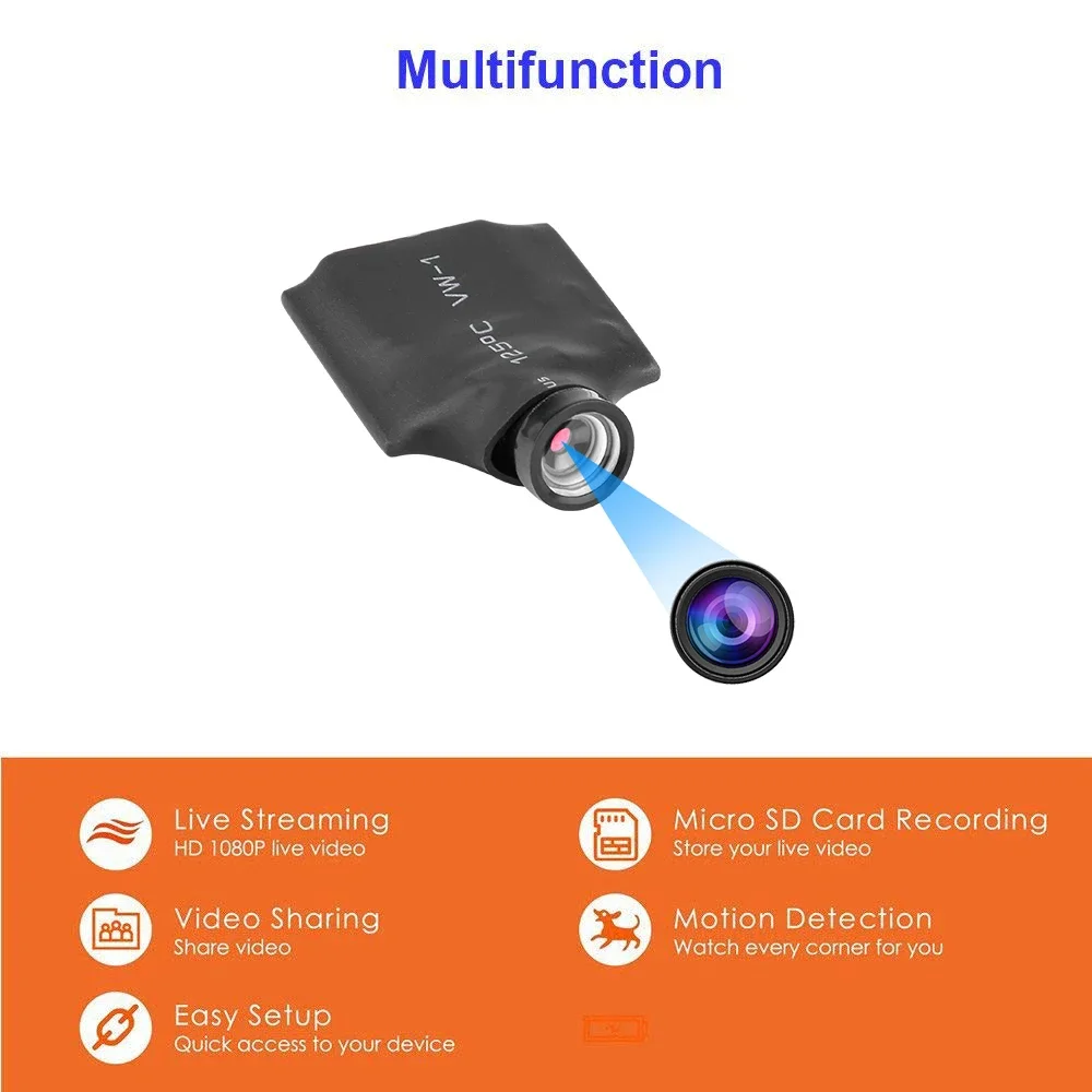 Smallest Portable Mini Spy Camera Wifi Surveillance Cam | Diversi