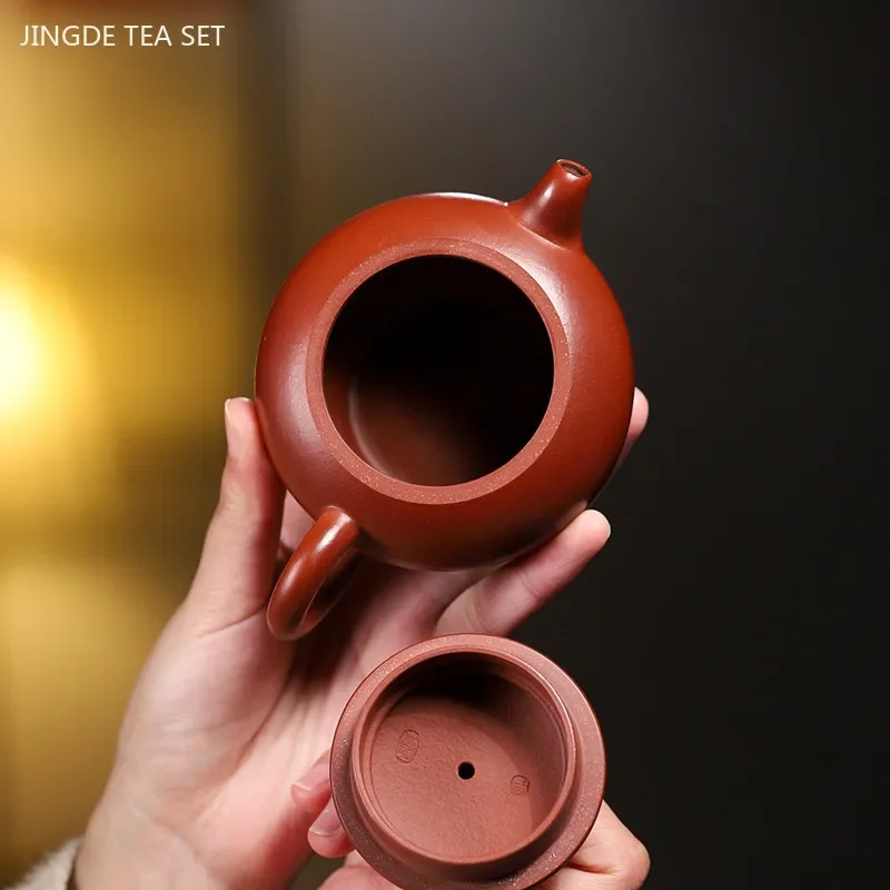 160ml Yixing Purple Clay Tea Pot Raw Ore Dahongpao Beauty Tea Infuser Handmade Customized Filter Teapot Tradition Zisha Teaware
