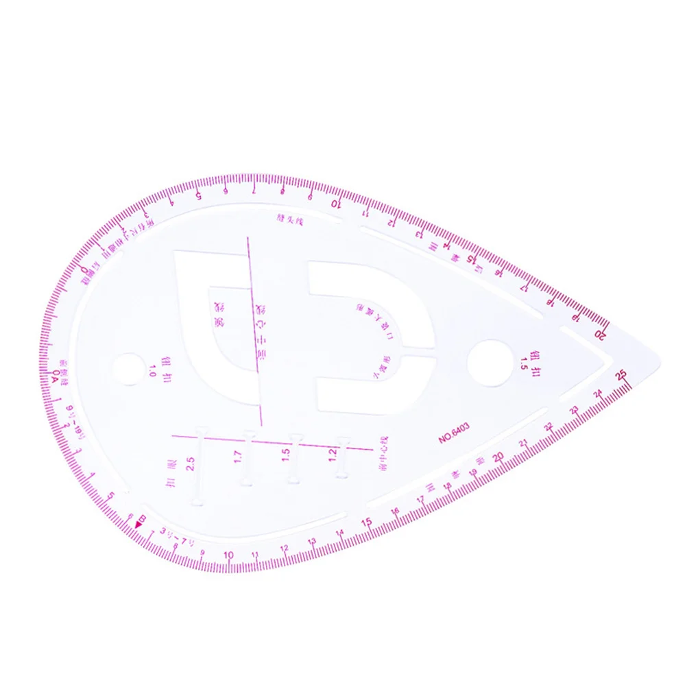 7Pcs Sewing Ruler Set Fashion Ruler French Curve Metric Shaped Grading Rulers DIY Tailors Draw Tools for Dressmaking