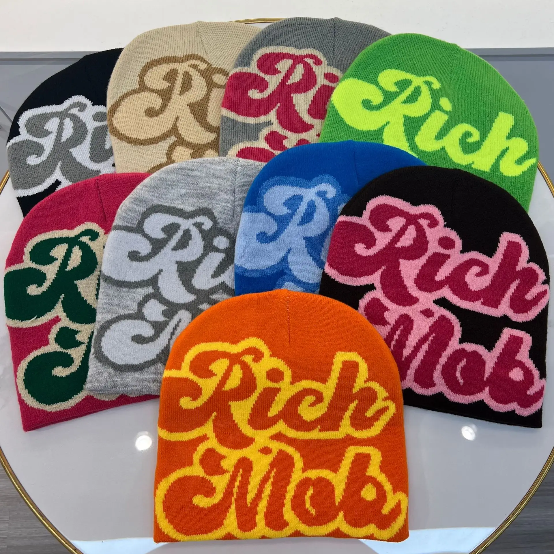 Rich Mob Knitted Beanie - true-deals-club