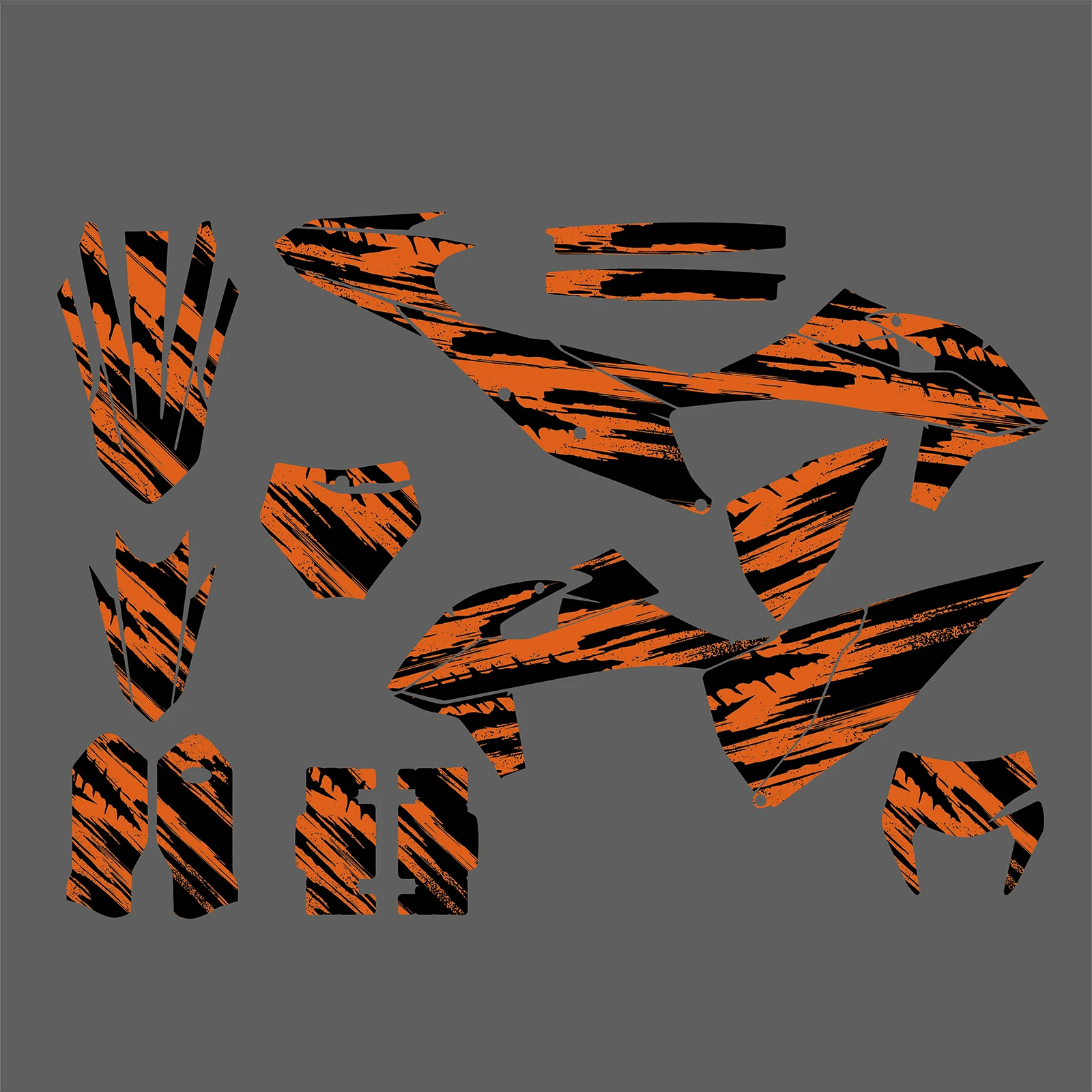 Für KTM 2020-2023 Motorrad Grafiken Hintergrund Aufkleber Aufkleber EXC 300 EXC 250 EXC XCW 125 200 250 300 350 450 500 Anpassen – Detail 4