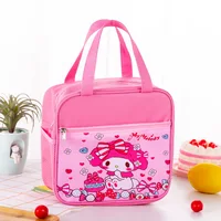 Sanrio Kawaii Meal Insulated Bag for Kids Cute Cartoon My Melody Kuromi Lunch Box Bag  Portable Food Storage Bag 2
