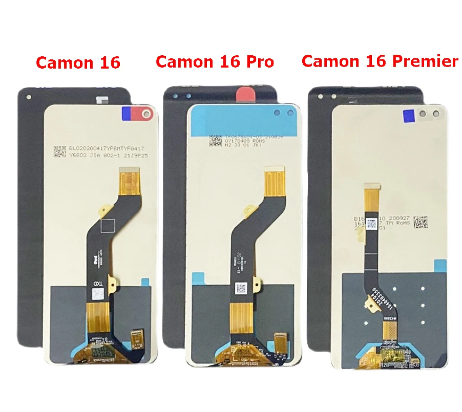 ЖК-дисплей с сенсорным экраном и дигитайзером для Tecno Camon 16 CE7 CE7j дигитайзер Pro CE8