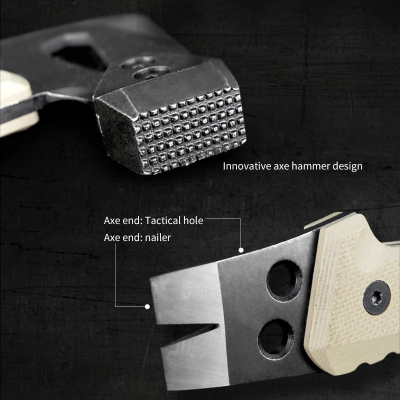 Professional Multitool Carbon Steel Outdoor Camping Axe Survival Hatchet With Hammer