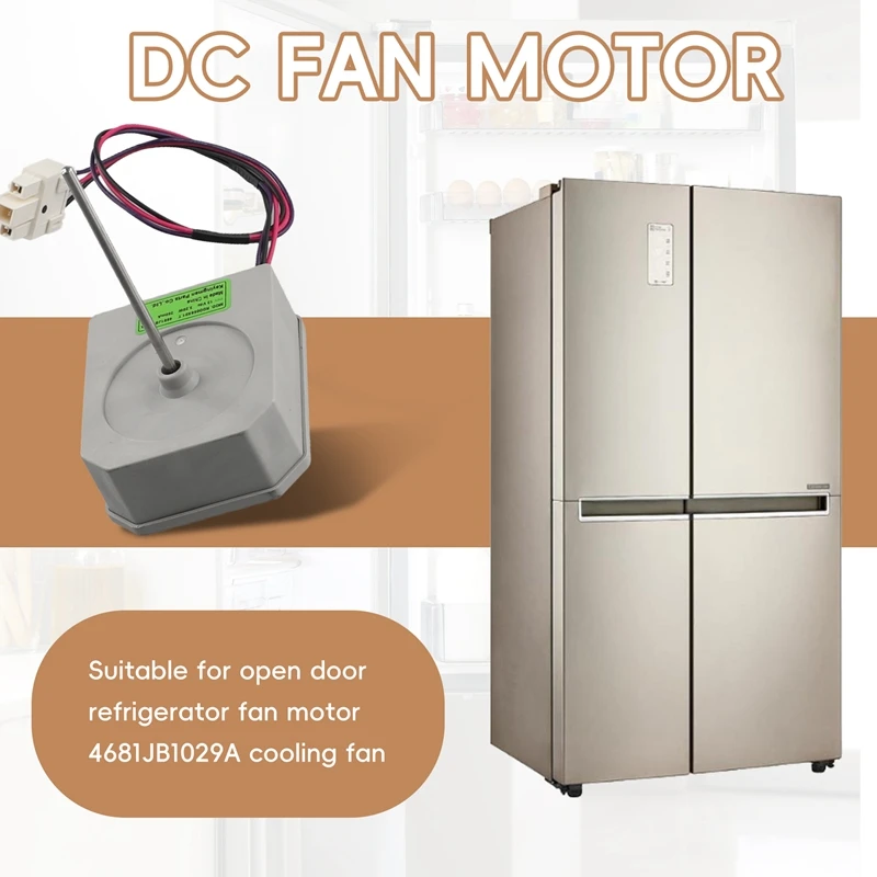 For Lg Double Door Refrigerator Motor 4681Jb1029a 4681Jb1029b Dc13v 3.20W Cooling Fan Motor Cooling Fan Spare Parts