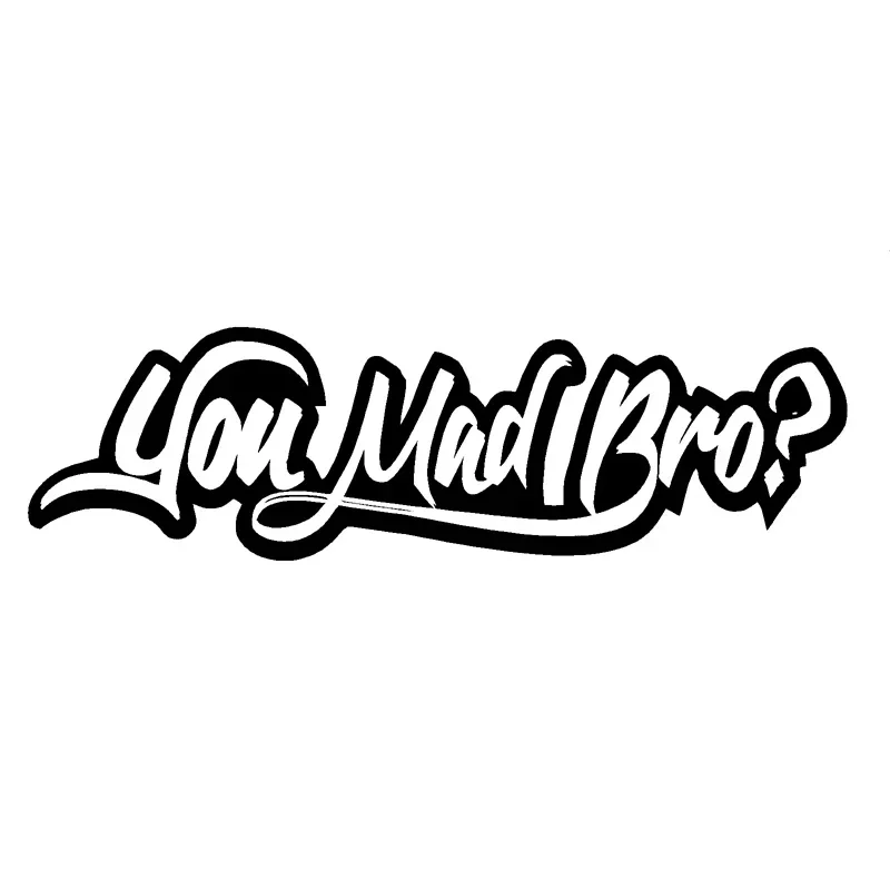 Вы сумасшедший брат? Забавный автомобильный Стайлинг виниловый автомобильный стикер наклейка черный серебристый 15 см * 4,2 см