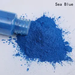 Purple Natural Mica Powder Pigments for DIY Art and Crafts - 25ml Shimmering Resin and Nail Gel Enhancer (Sea Blue)