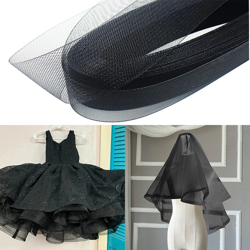 Flat Plain Hard Stiff Polyester Horsehair Braid For Making Sewing