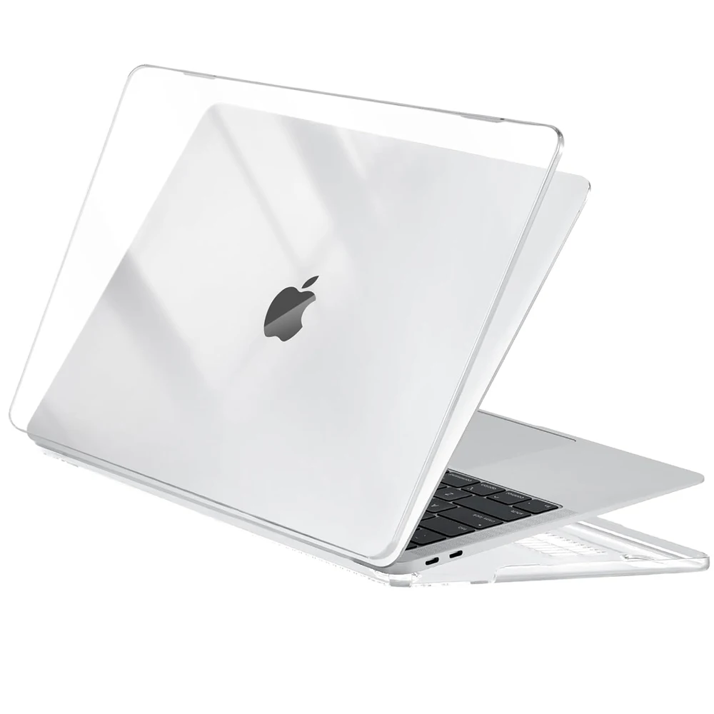 Funda rígida de plástico transparente para MacBook Air, carcasa Compatible con MacBook Air de 13 pulgadas, versión 2020-2018, M1, A2337, A2179, A1932, con identificación