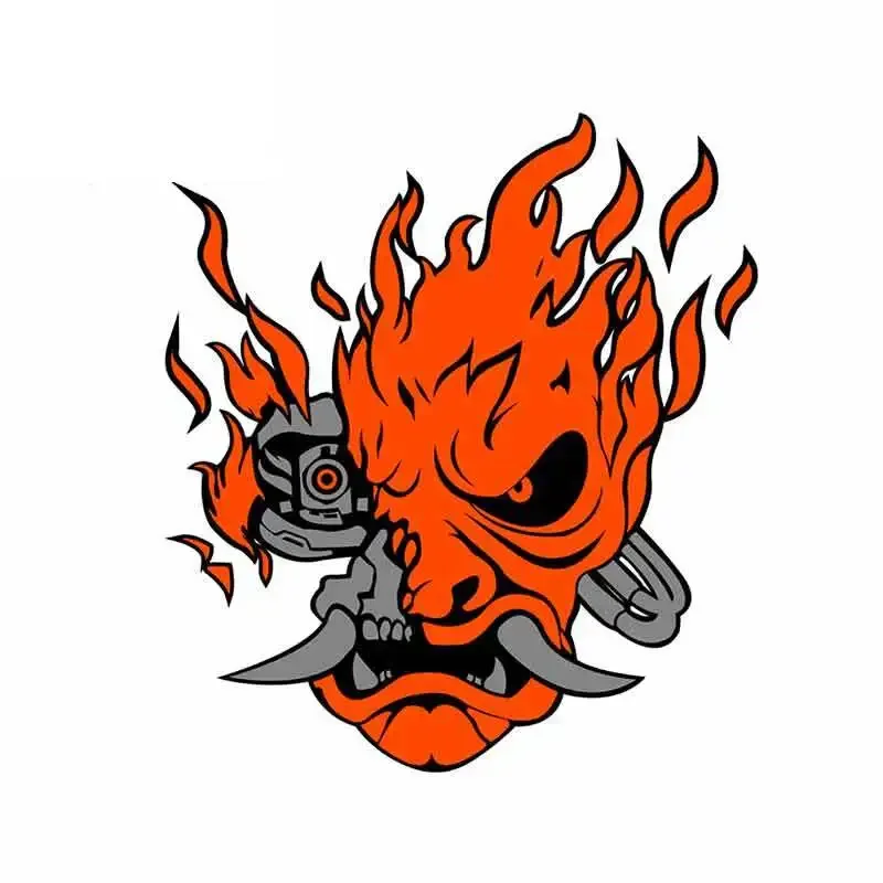 

Мультяшная ужасная маска, искусственная кожа, модный бампер, крышка окна, царапины, аксессуары, водонепроницаемая автомобильная наклейка, украшение для ноутбука