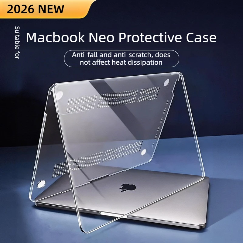 Crystal Clear Anti-Scratch and Drop-Resistant Laptop Case with Heat Dissipation Protection