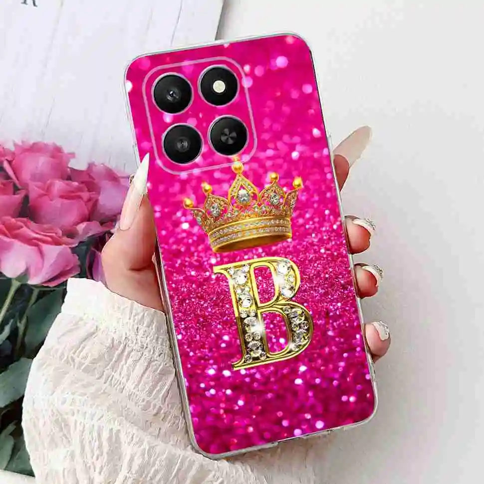 Fashionable Crown Flower Soft Silicone TPU Phone Case - 6.77