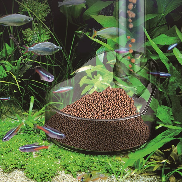 NEW Fish Tank Aquarium Feeding Circle Multi-functional Feeding Tube with Feeding Feed Combination 21-38CM Telescopic 3