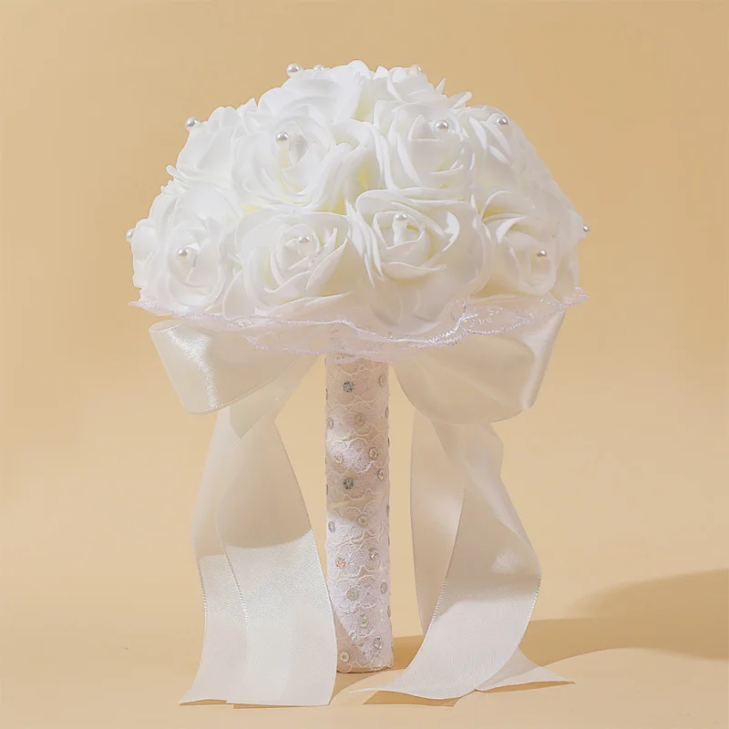 Elegant handmade foam rose bouquets for brides and bridesmaids-perfect for weddings, balls, engagements and anniversaries