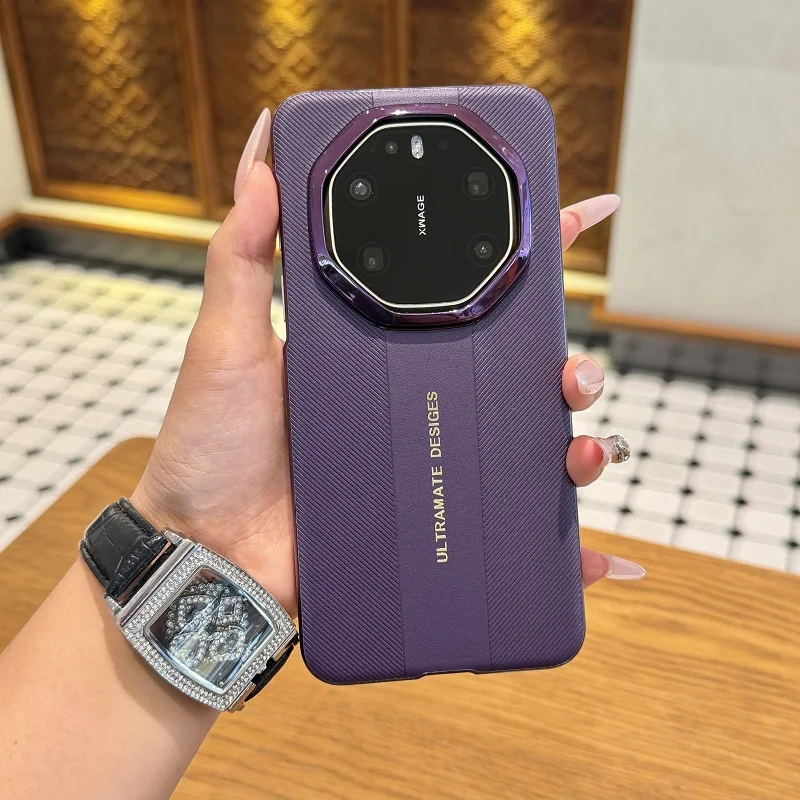 Shockproof Leather Back Phone Case - Ultimate Protection, Hard PC Cover