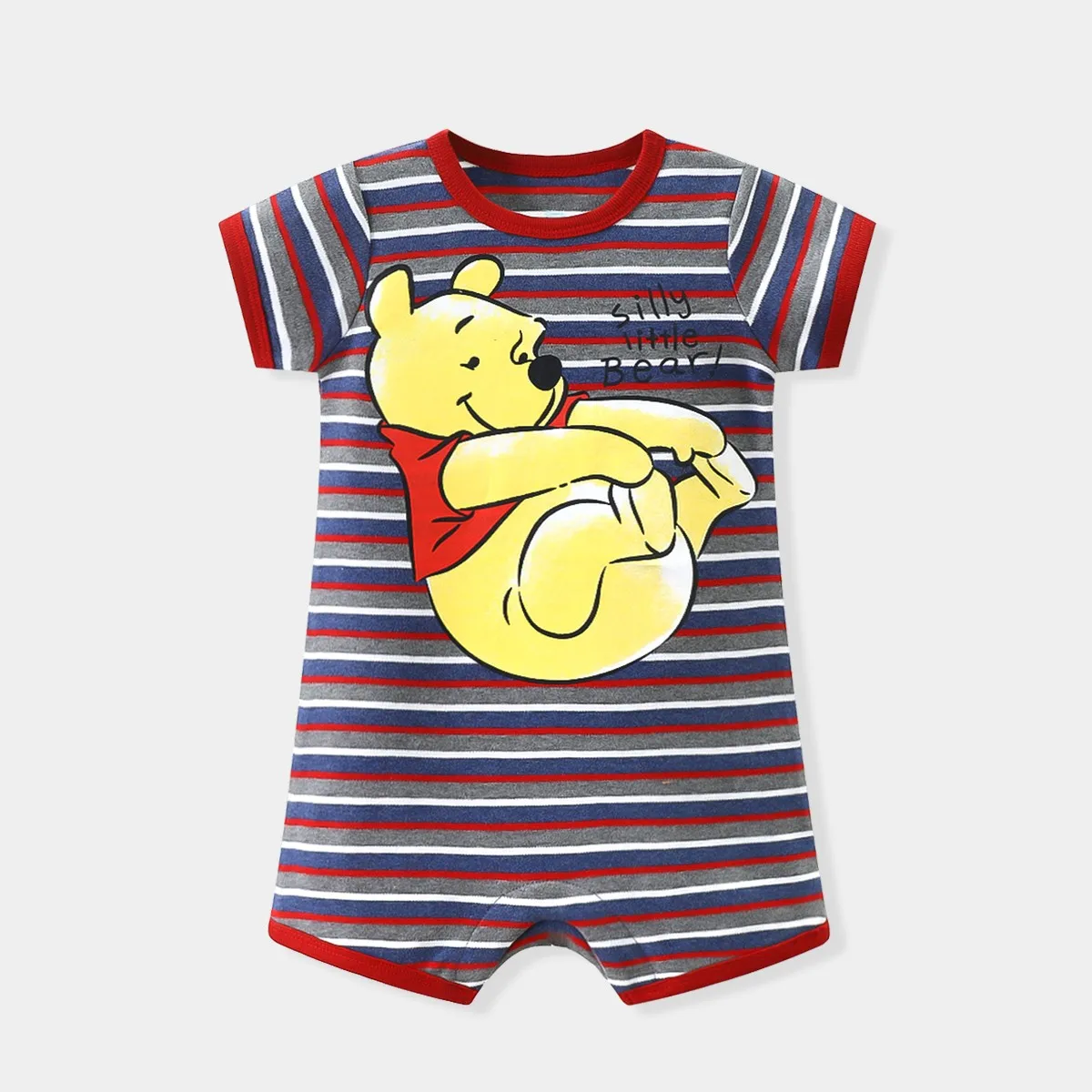 Winnie Disney Newborn Baby Jumpsuit Cute Baby Unisex Romper Toddler Onesie 2022 Summer Infant Sleepwear Oufit Baby Girl Bodysuit Baby Bodysuits Fur