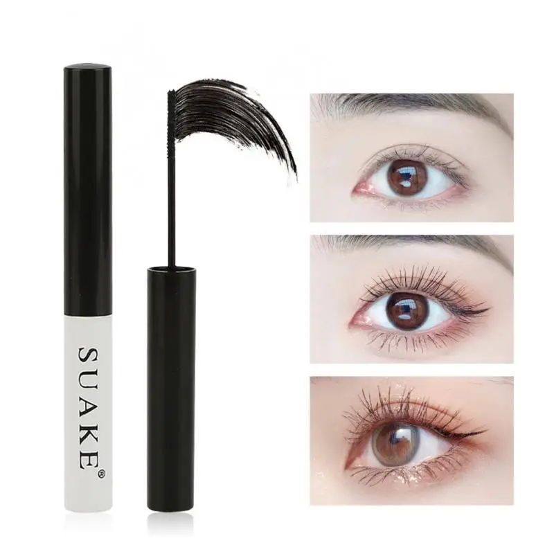 Suake Mascara Eyelashes Curling Extension Black Mascara Nonsmudge Silk