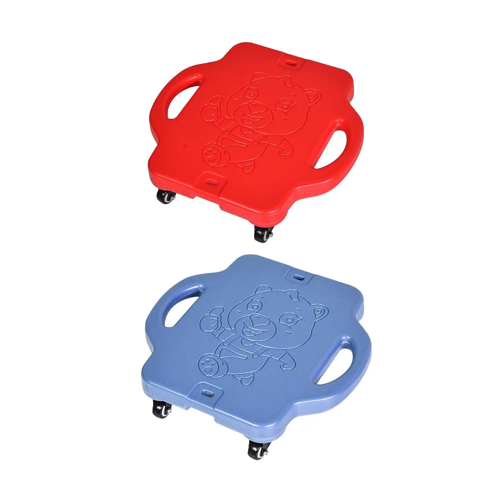 

Sport Flat Scooter with Handle Roller Portable Multipurpose Board for Outdoor