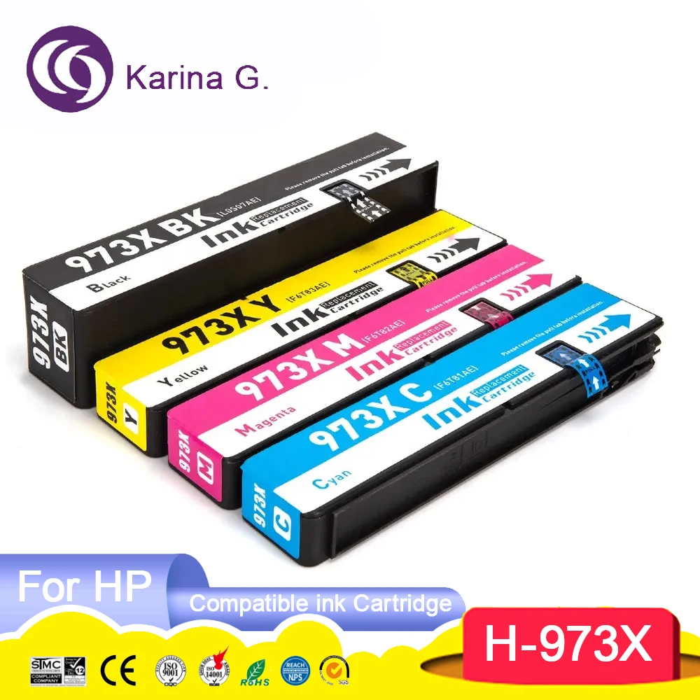 973 973X 973Xl Cartuccia D'Inchiostro A Getto D'Inchiostro Compatibile Con Colori Premium Per Stampante Hp Pagewide Pro 452Dn/Dw/477Dn/Dw/552Dw