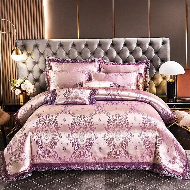purple jacquard duvet cover