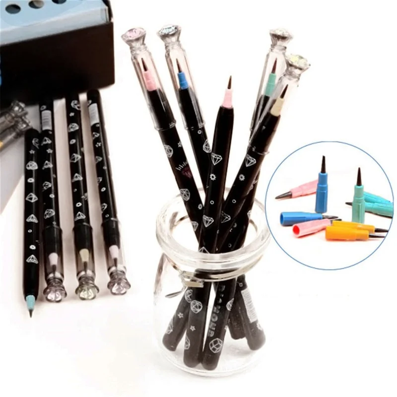 

4pcs Kids' Multi Head Pencils Non-sharpening Writing Children's Stationery HB Lead Students Writing Pens School Supplies