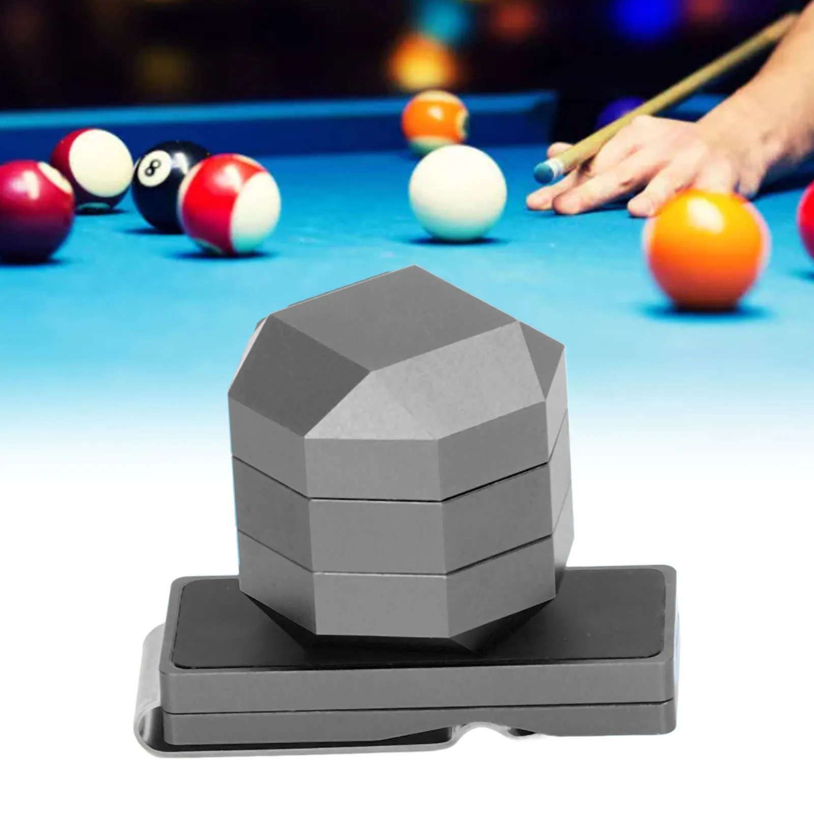 Pool Chalk Clip 3 Layers Aluminum Universal Billiard Chalk Holder Drop Resistant Wear Resistant for Billiard Accessories
