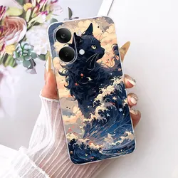 Luxury Marble Cartoon Soft Silicone Protective Phone Case Cover for Redmi Turbo 5 Max (TMTPU - 6068)