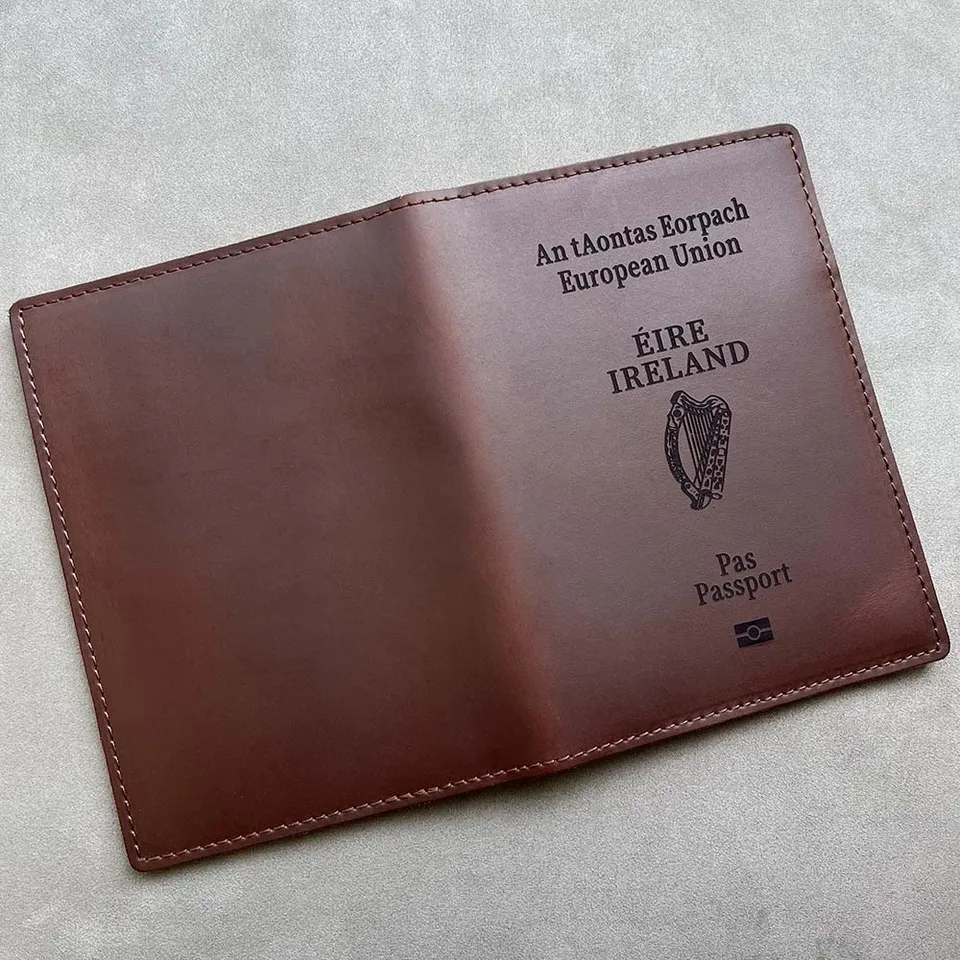 Porte-passeport En Cuir Véritable AKSHIDE - Housse De Protection Pour Passeport
