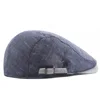 Men Newsboy Caps Spring And Autumn Berets Hats Cotton Polyester 57-62cm Big Head Circumference Striped Brim Casual Style BT0102 6