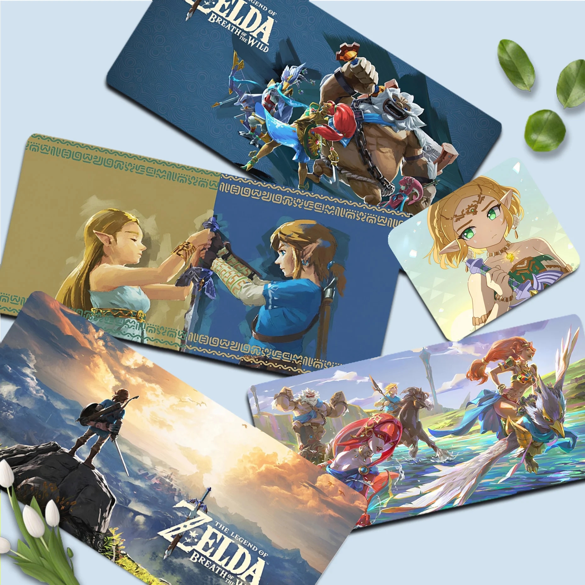 Hot-Z-Zelda-Tears-Kingdom-Game Mousepad Girl Pad Mat Gaming Mousepad Desk Mat Size Per Large Edge Locking Game Keyboard Pad