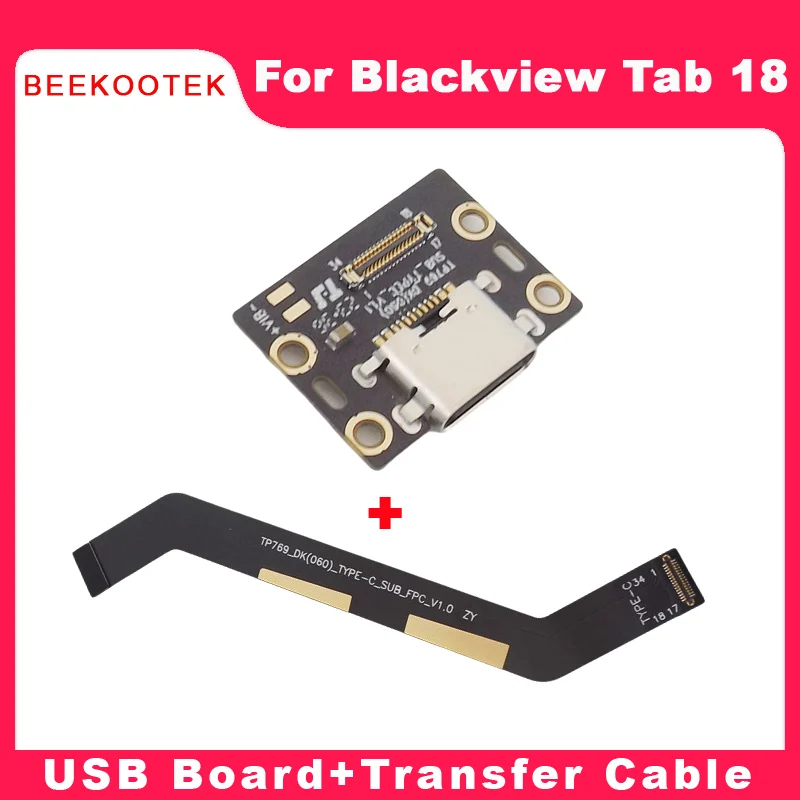 

New Original Blackview TAB 18 Type-C Board Base Charging Port Board With Transfer FPC Accessories For Blackview TAB 18 Tablet