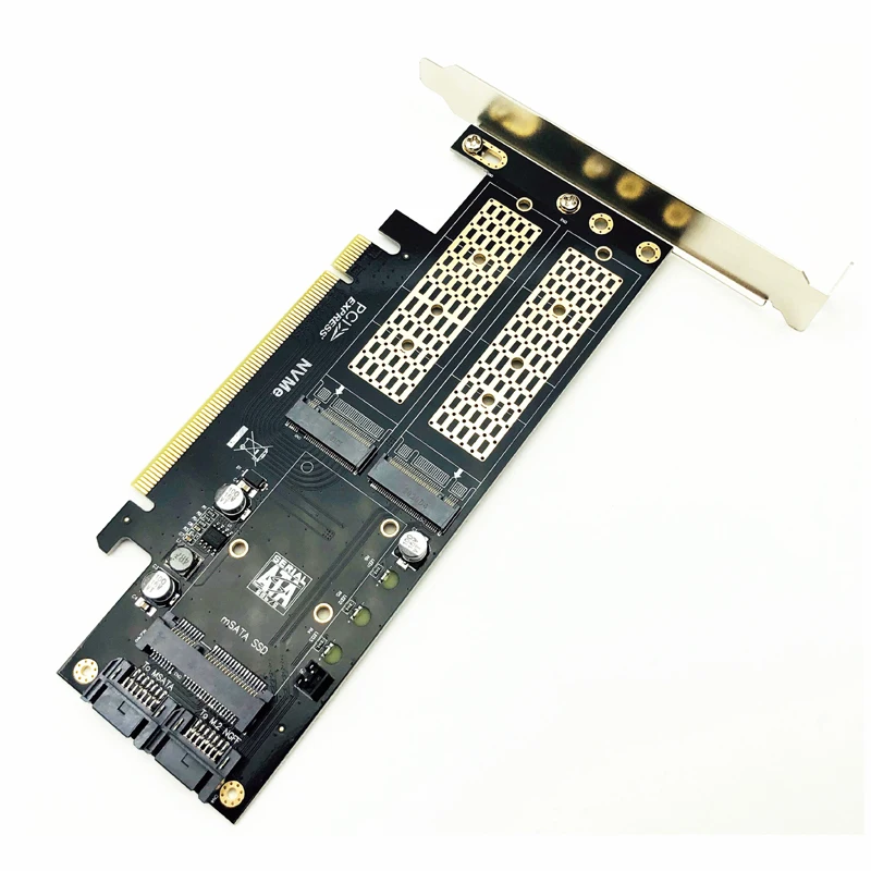 PC35979-Adaptateur M2 NVMe SSD NGFF Vers PCIE 3.0 X16 Clé M Clé B