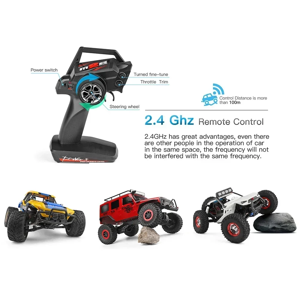 WLtoys 12402 104311 12429 1:12 Rock Crawler RC Car 50KM/H 4WD Electric High Speed Car Off-Road Drift Remote Control Children Toy 6