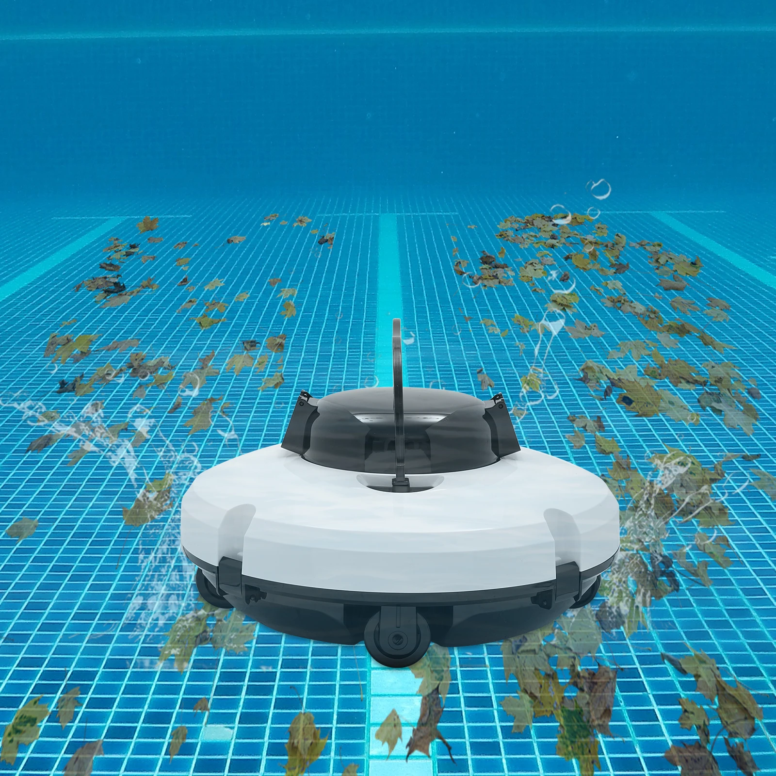 Kabelloser Roboter-Poolreiniger mit 5200 mAh Akku für bis zu 2 Stunden, wiederaufladbarer Unterwasser-Staubsauger, Schwimmbad-Reinigungsmaschine – Detail 4