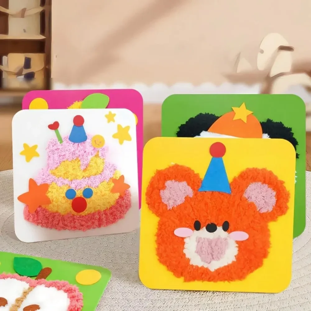 DIY Embroidery Doll Set Cartoon Animal Sewing Craft Kit