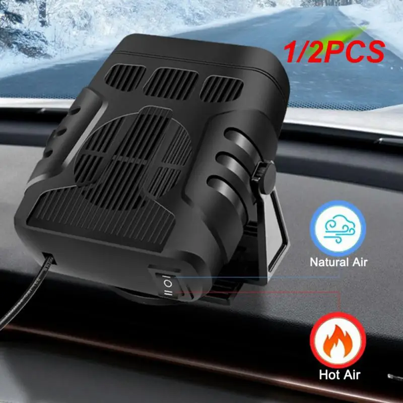 

1/2PCS Car Heater 24V/12V Portable Car Heaters with Heating and Cooling Modes for Auto Windscreen Fast Heating Fan Defrost