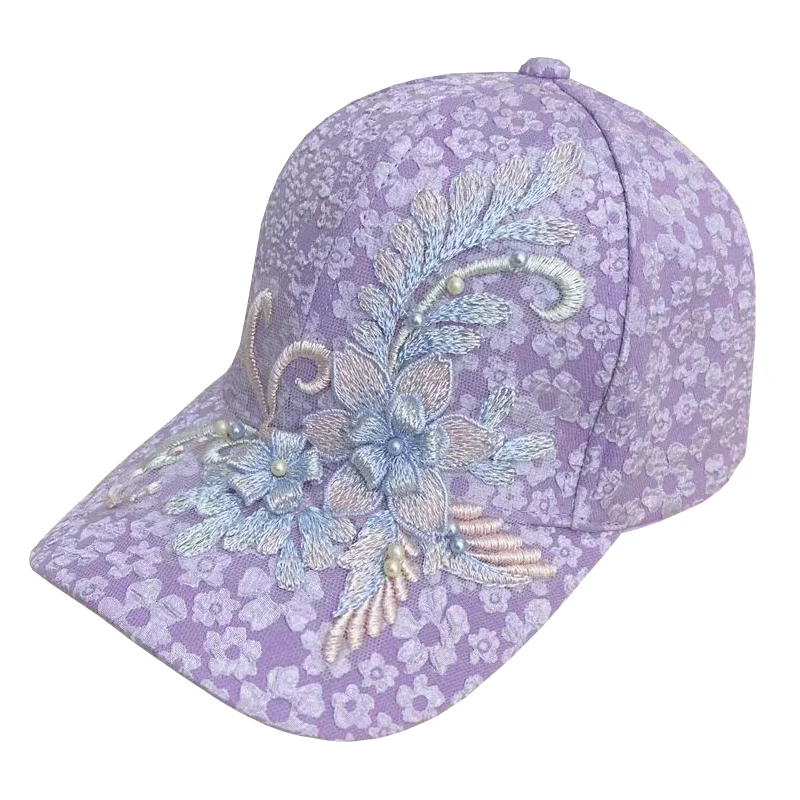 Golf Hat Spring/Summer New Product Women's Outdoor Sports Hat Embroidered Duck Tongue Versatile Sunscreen Sunshade