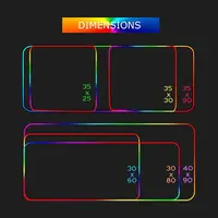Car Super Cool RGB Mousepad Computer Table Mat Gaming Mouse Pad Gamer Accessories LED Backlit Keyboard Cabinet Mousepad Deskmat - Image 6