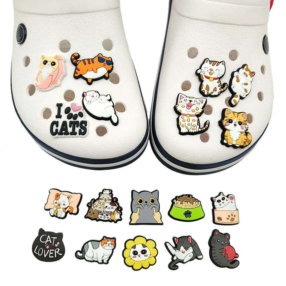 Charming PVC Cat Shoe Accessory